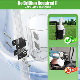 10L0L sand bottle curved neck design to prevent rainwater intrusion