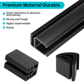 10L0L sash clip in folded position secures folded windshield