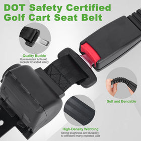 10L0L belt extended to 42 inches for comfortable passenger reach.