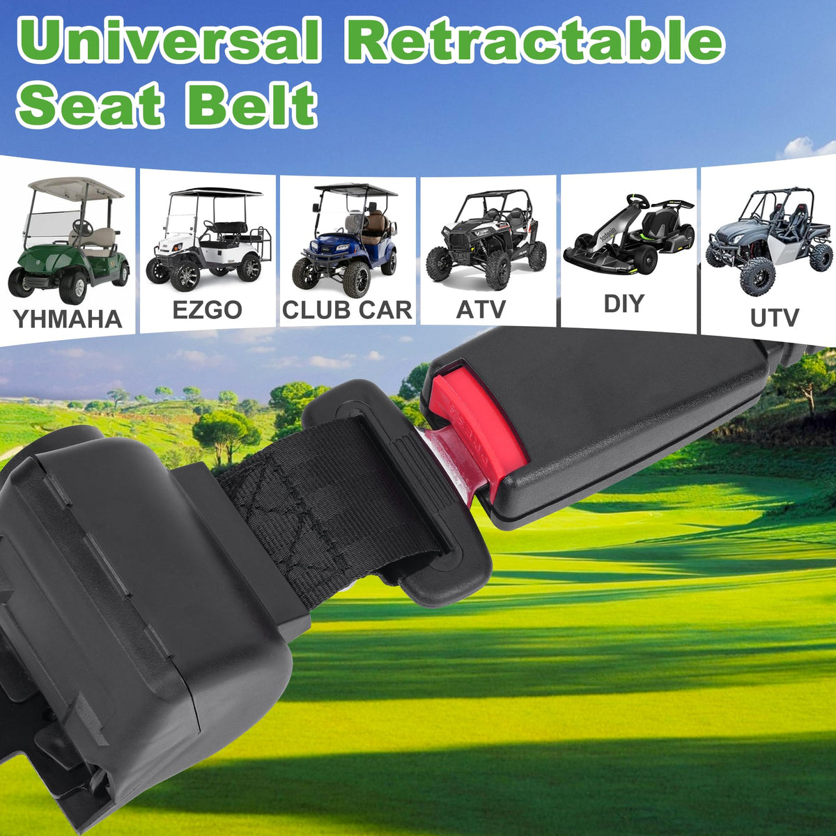 10L0L seat belt kit with screws for simple installation.