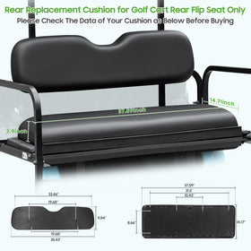 10L0L seat bottom and back dimensions help verify a proper fit.