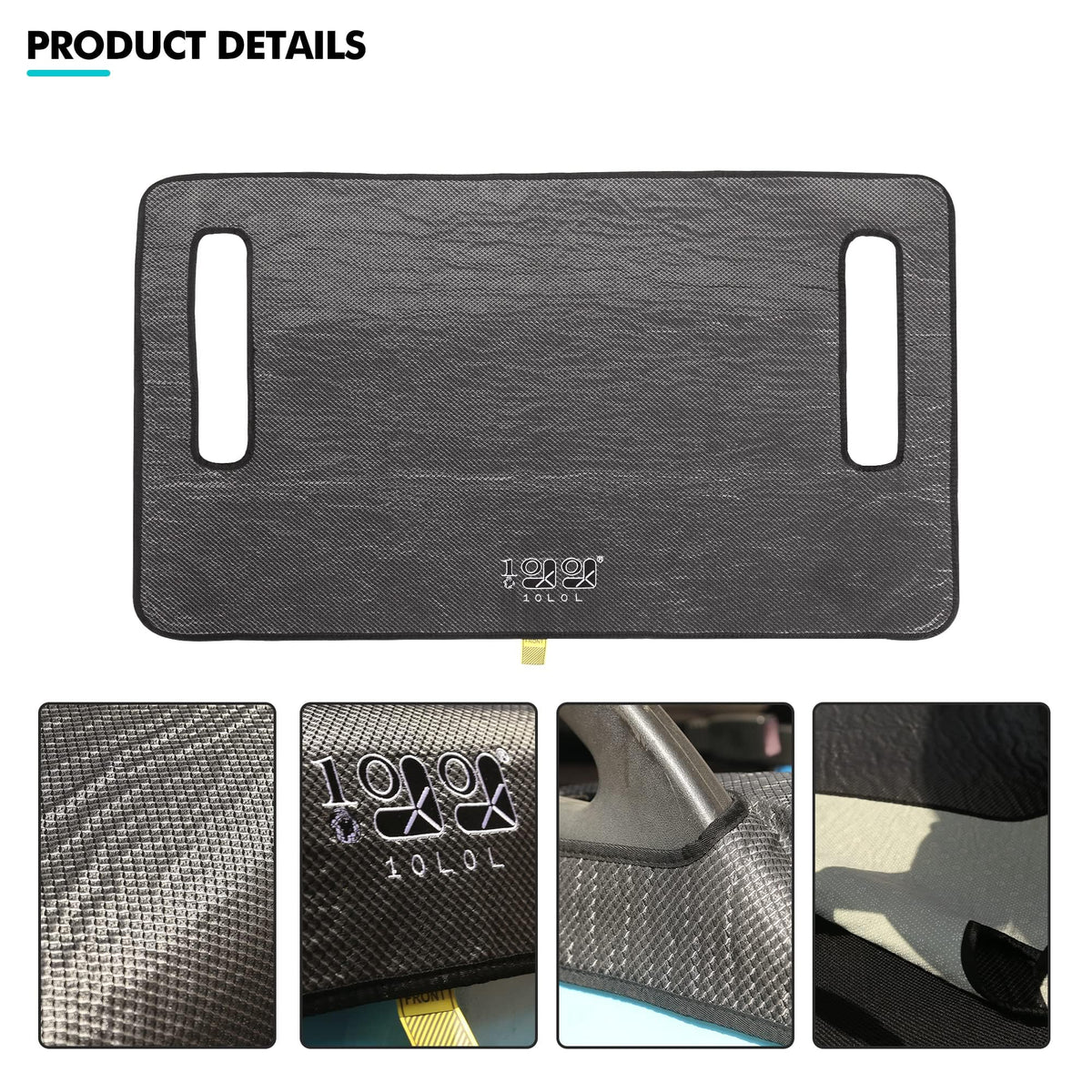 10L0L wash-and-go seat cover shown in machine washable fabric.