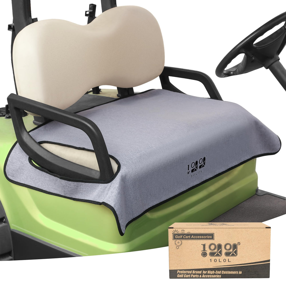 10L0L golf cart seat cover for Yamaha G2–G29 offering snug fit and all-season comfort.