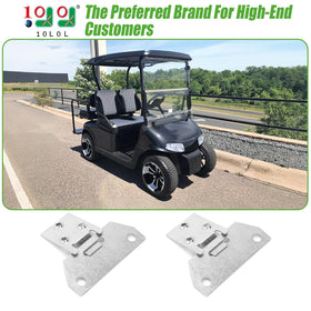 10L0L seat hinge female buckle shown for EZGO RXV installation