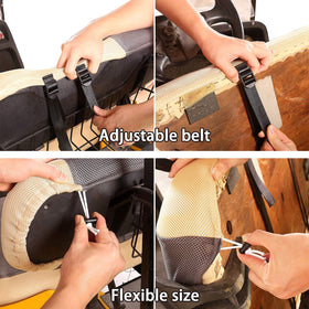 10L0L non-slip anti-static fabric reduces seat movement.