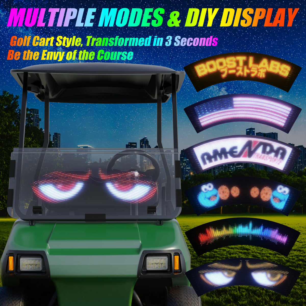 10L0L Sector programmable screen displays dynamic festival banners