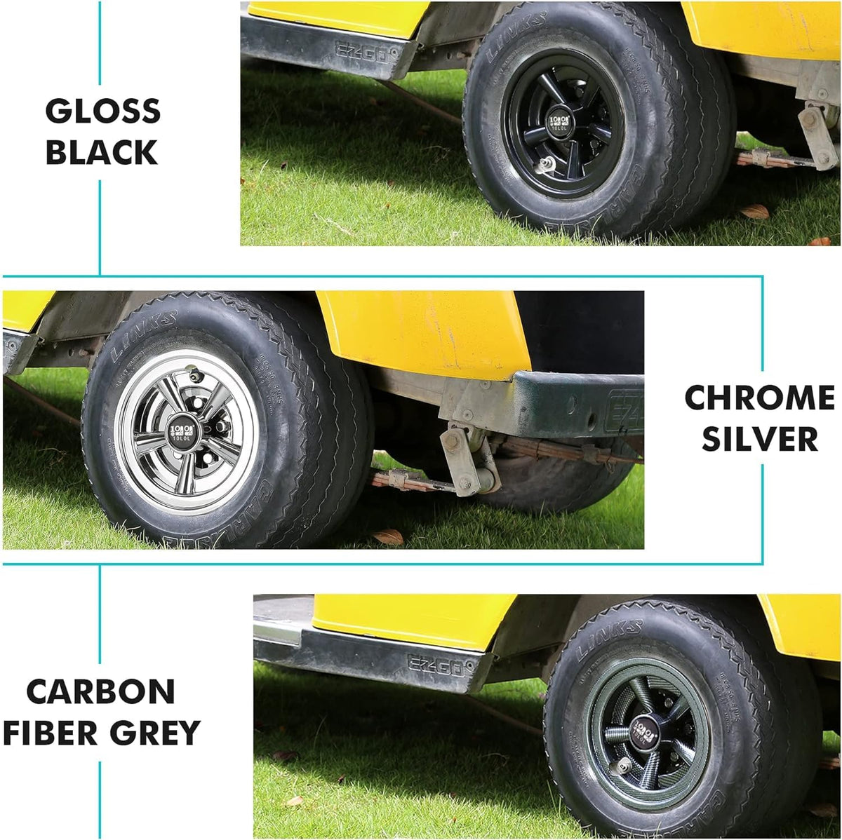 10L0L secure-fit hubcaps prevent loosening during travel.