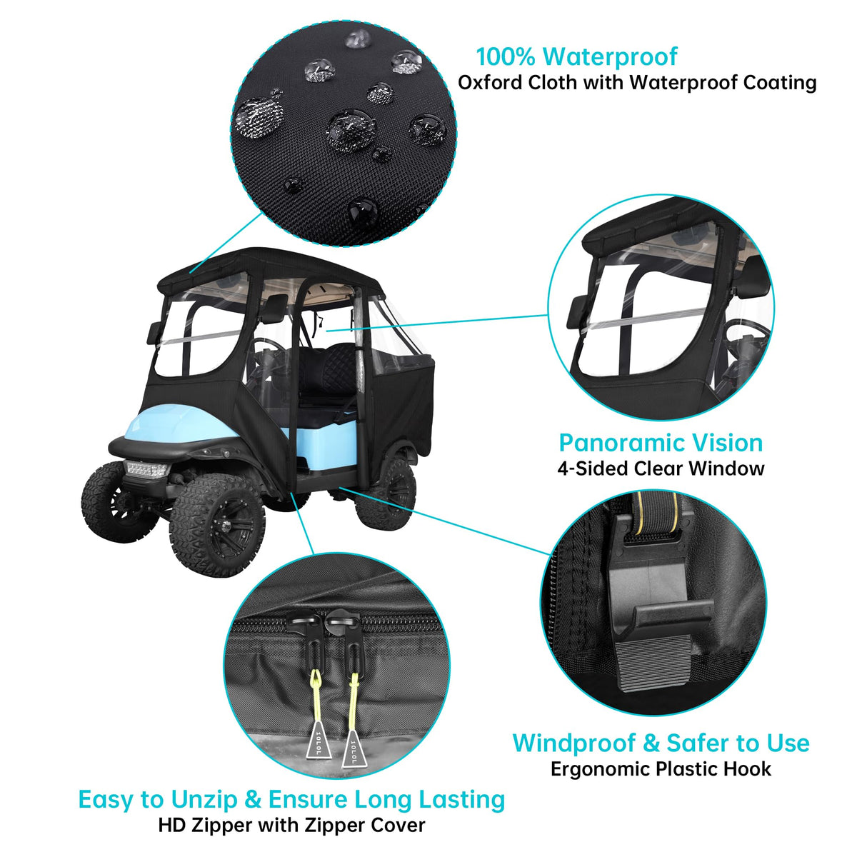 10L0L secure hook and loop straps prevent flapping at speed.
