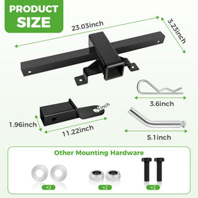 Secure towing and gear stability with the 10L0L trailer hitch setup