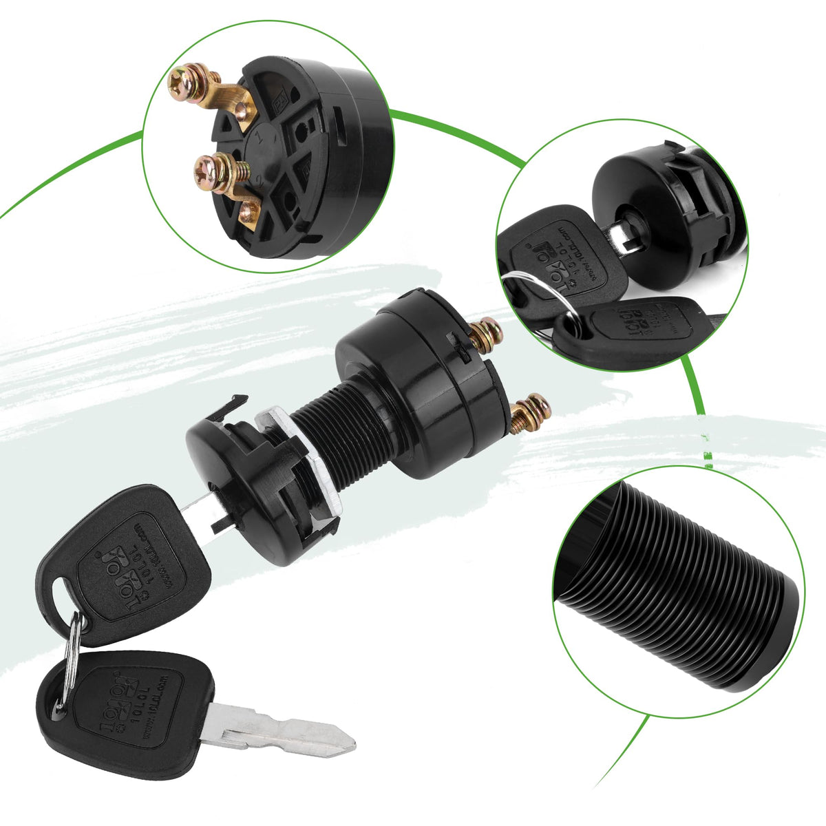 Security feature: non-standard key design by 10L0L