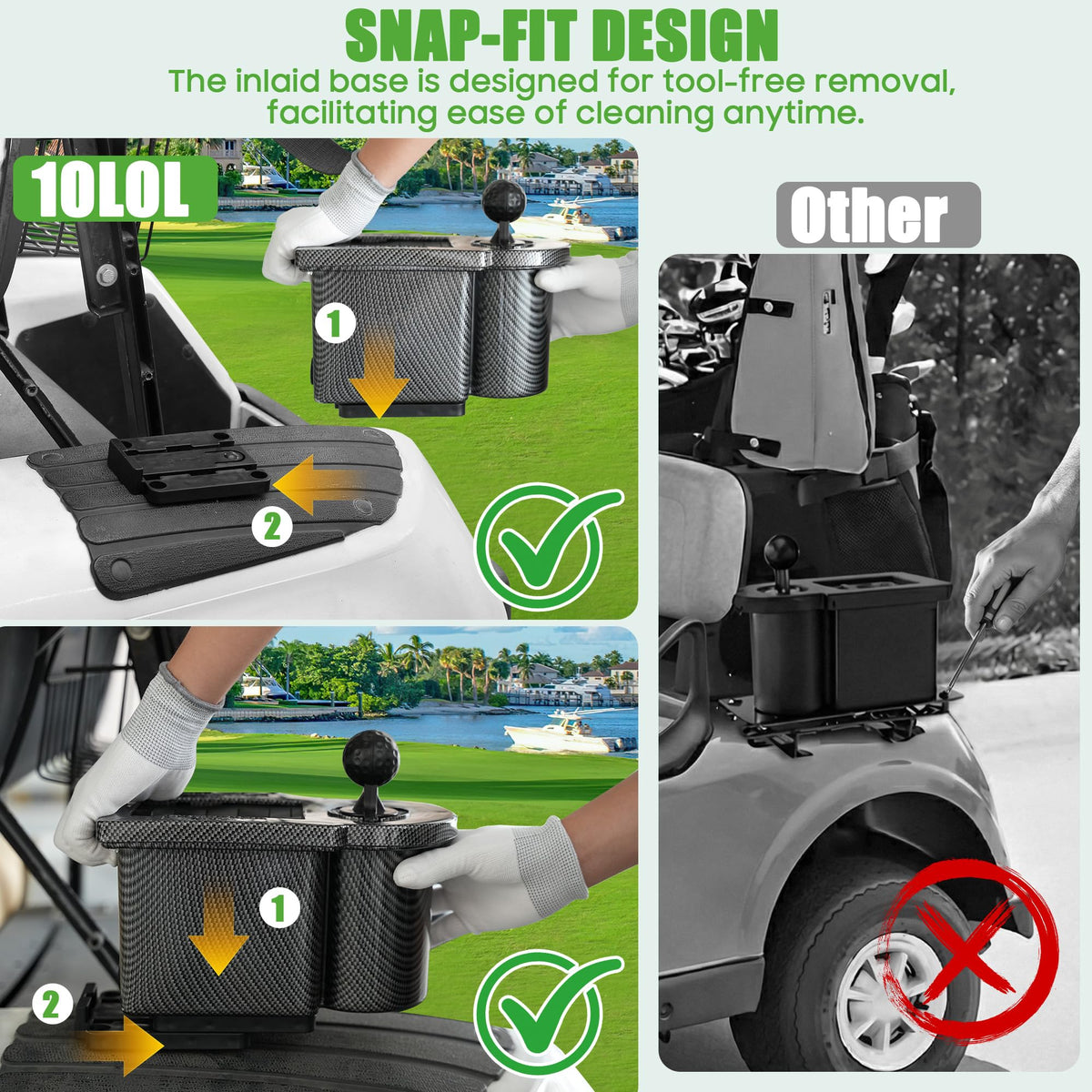 10L0L Separate Ball Cleaning Grooves remove dirt and stains efficiently