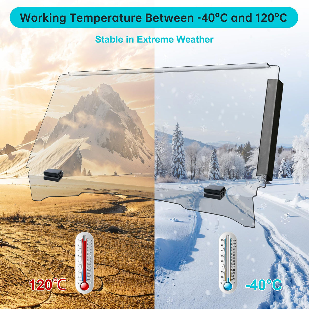 10L0L Shatterproof Windshield enhances durability for rugged course use