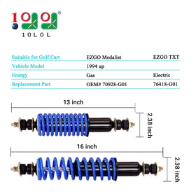 10l0L shocks include bushings for easier replacement.
