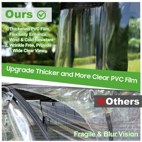 10L0L side doors roll up with Velcro for quick ventilation.