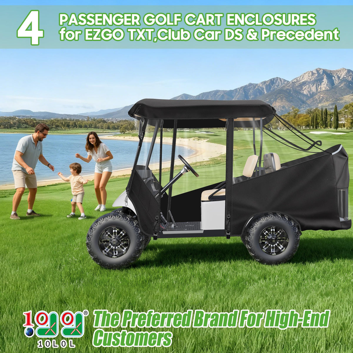10L0L enclosure shows side mirror openings for safer visibility on crowded paths.
