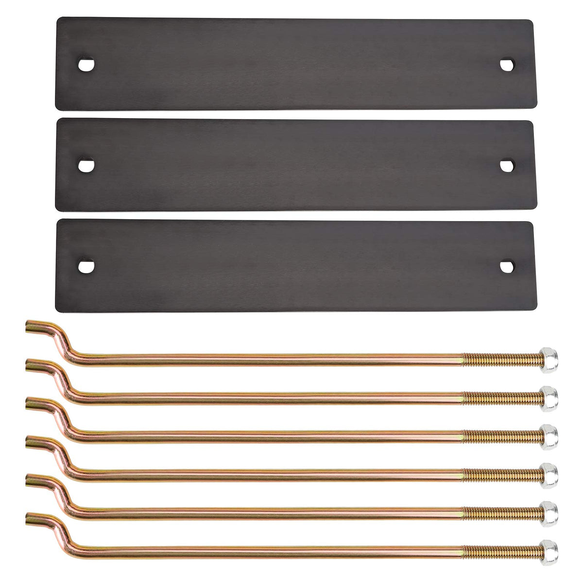 10L0L side view of assembly with rods and nuts