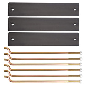 10L0L side view of assembly with rods and nuts
