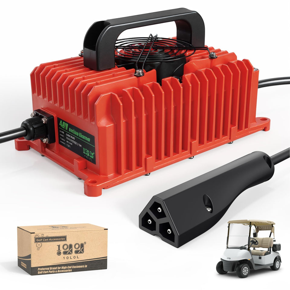 10L0L smart charger for EZGO TXT RXV with easy plug-in assembly