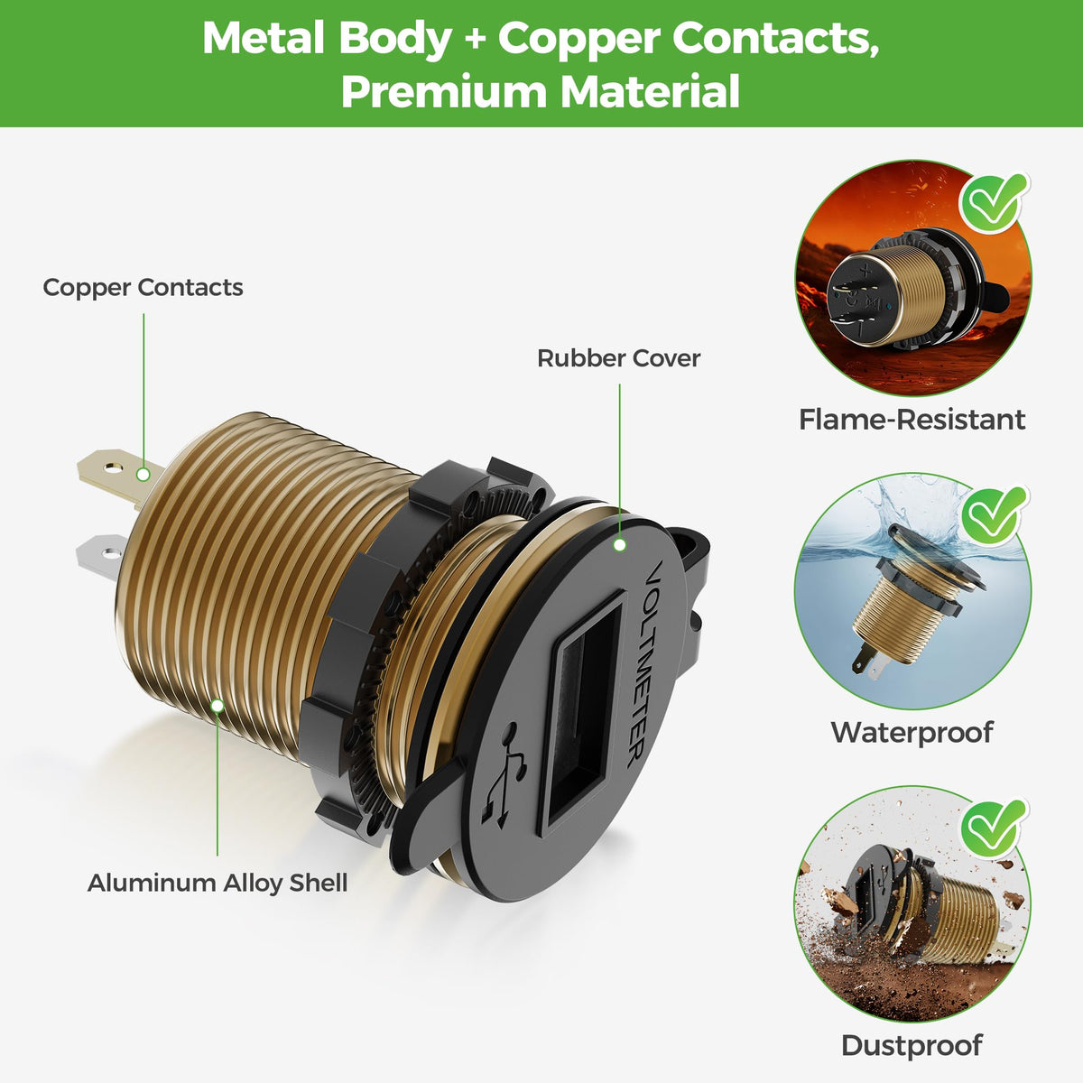 10L0L smart IC protects against overload, overheating and short circuits.