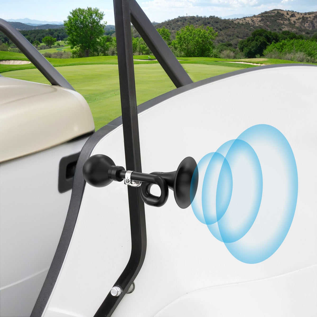 10L0L snail-shaped air horn adds vintage charm to your ride.