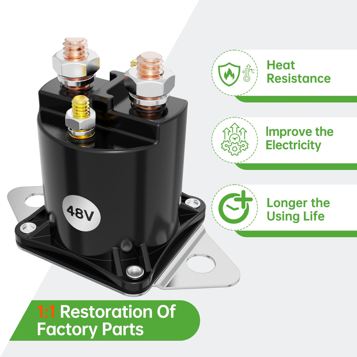 10L0L 4-terminal solenoid design enables straightforward installation
