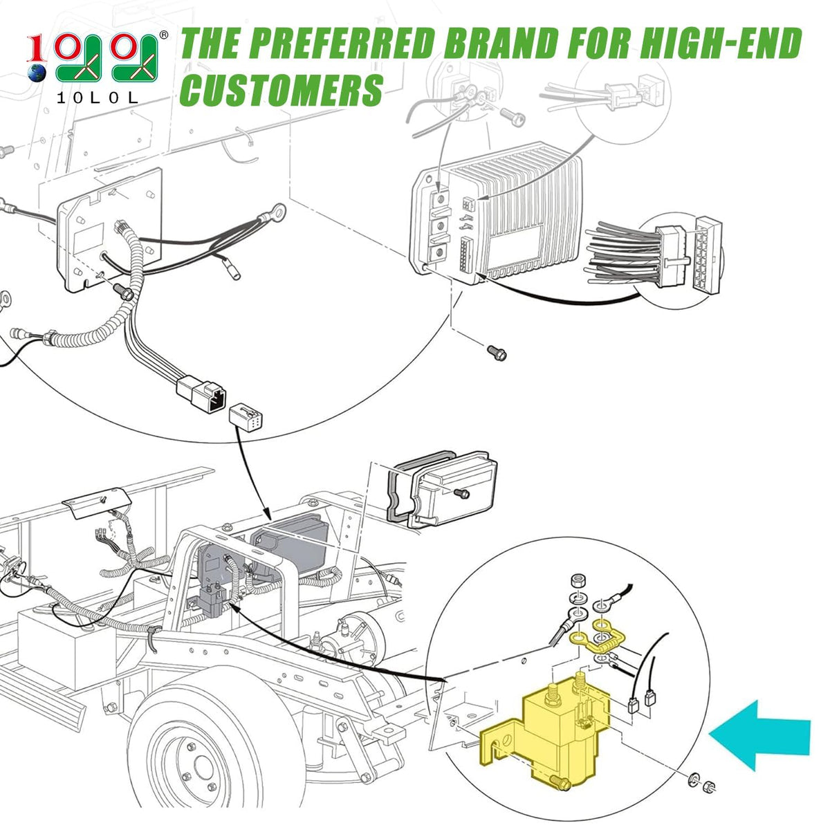 10L0L solenoid with silver contacts highlighting smooth current output and durability