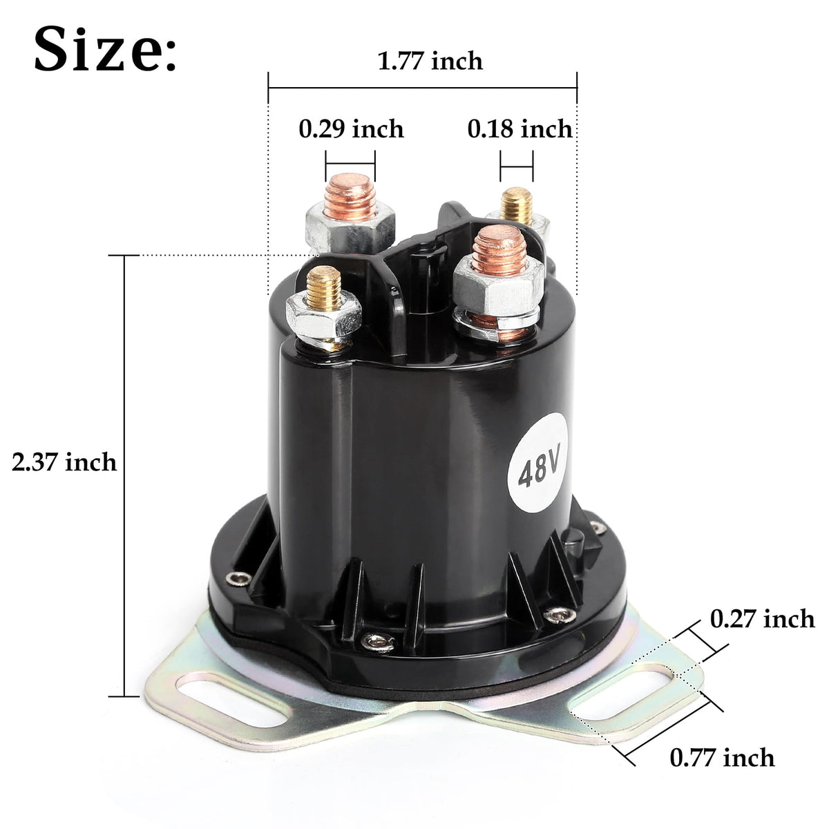 Packaging image of 10L0L EZGO RXV solenoid for replacement