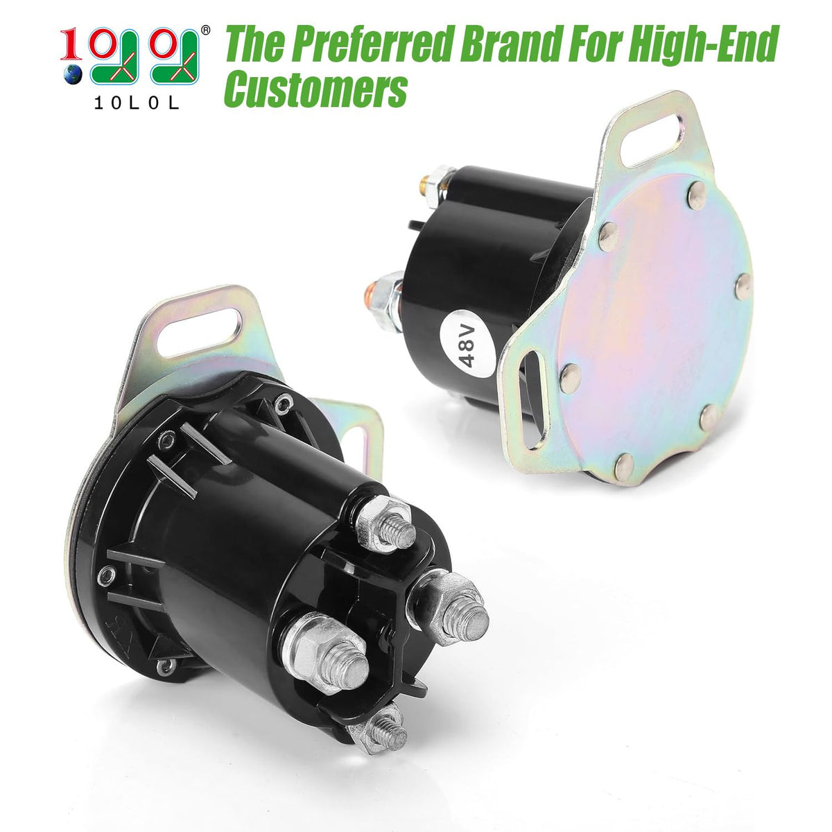 Close-up of terminal assembly on 10L0L EZGO RXV solenoid