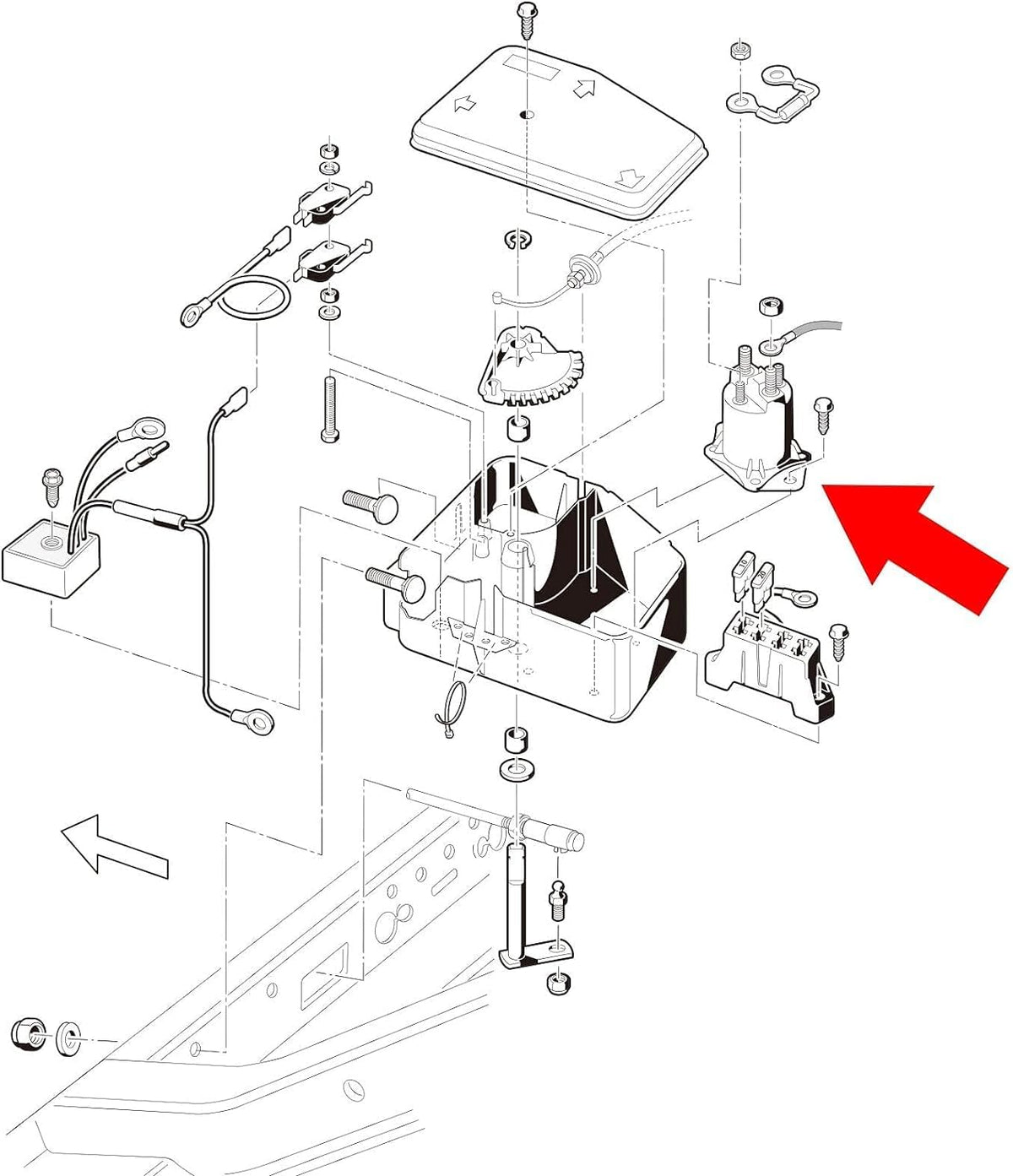 10L0L Precedent gas solenoid compatible with 2004 and later carts