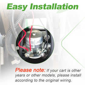 10L0L 250A 12V solenoid relay; handles peak start currents in demanding carts