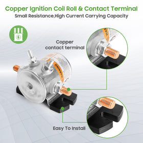 Closeup of solenoid resistor component from 10L0L kit