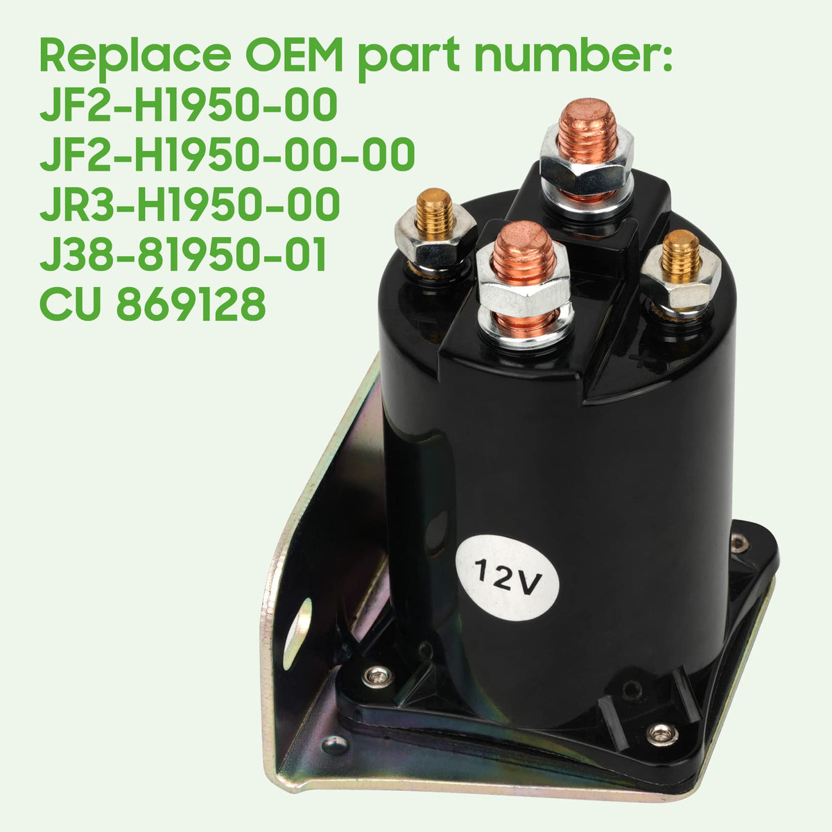 10L0L solenoid shows silver contacts for durable engagement.