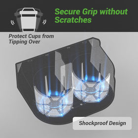 Space for sunglasses and small items with 10L0L holder