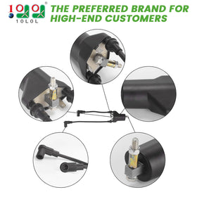 10L0L spark plugs pair for EZGO, improved spark consistency and engine response