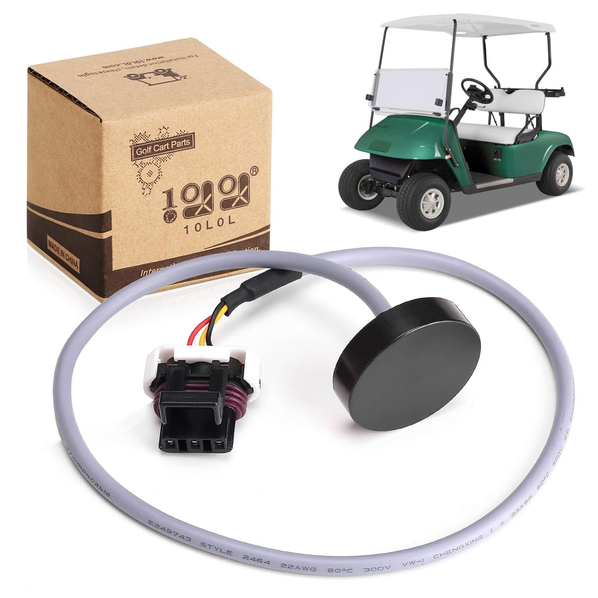 10L0L speed sensor harness for EZGO TXT 48V ensures stable signal connection.