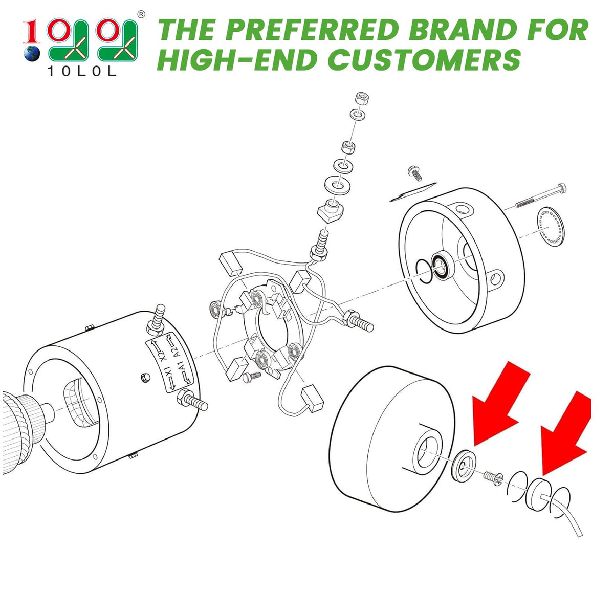 10L0L speed sensor magnet 73328G01 for EZGO TXT, accurate speed detection.