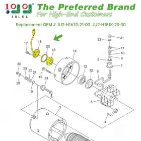 10L0L magnet paired with sensor enhances reliable throttle response on Yamaha carts
