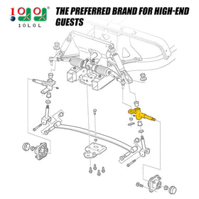 10L0L spindle assembly with bushings and grease fitting ensures smooth maintenance