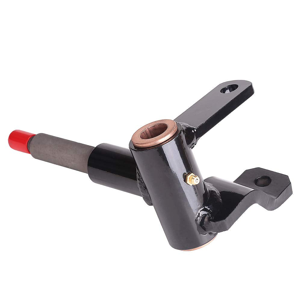 Spindle with preinstalled grease fitting for easy maintenance.