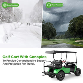 Stability-boosting 10L0L bracket mounted on EZGO TXT 88-inch top