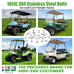 10L0L stainless steel button-head screws resist rust in outdoor golf cart hardware