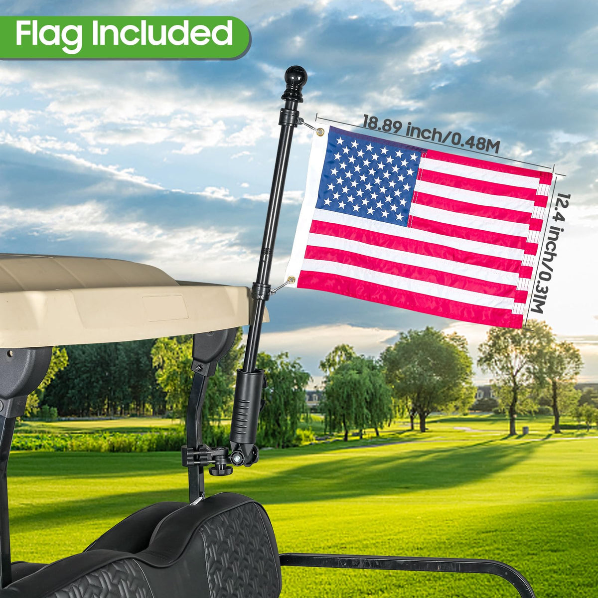 10L0L stainless steel 15-inch flag poles for durable performance