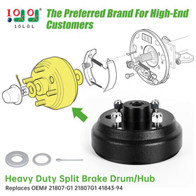 10L0L star-spline hub for EZGO TXT provides precise alignment without keyed axle interfaces.