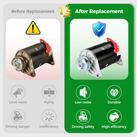10L0L starter generator assembly closeup emphasizes durable construction