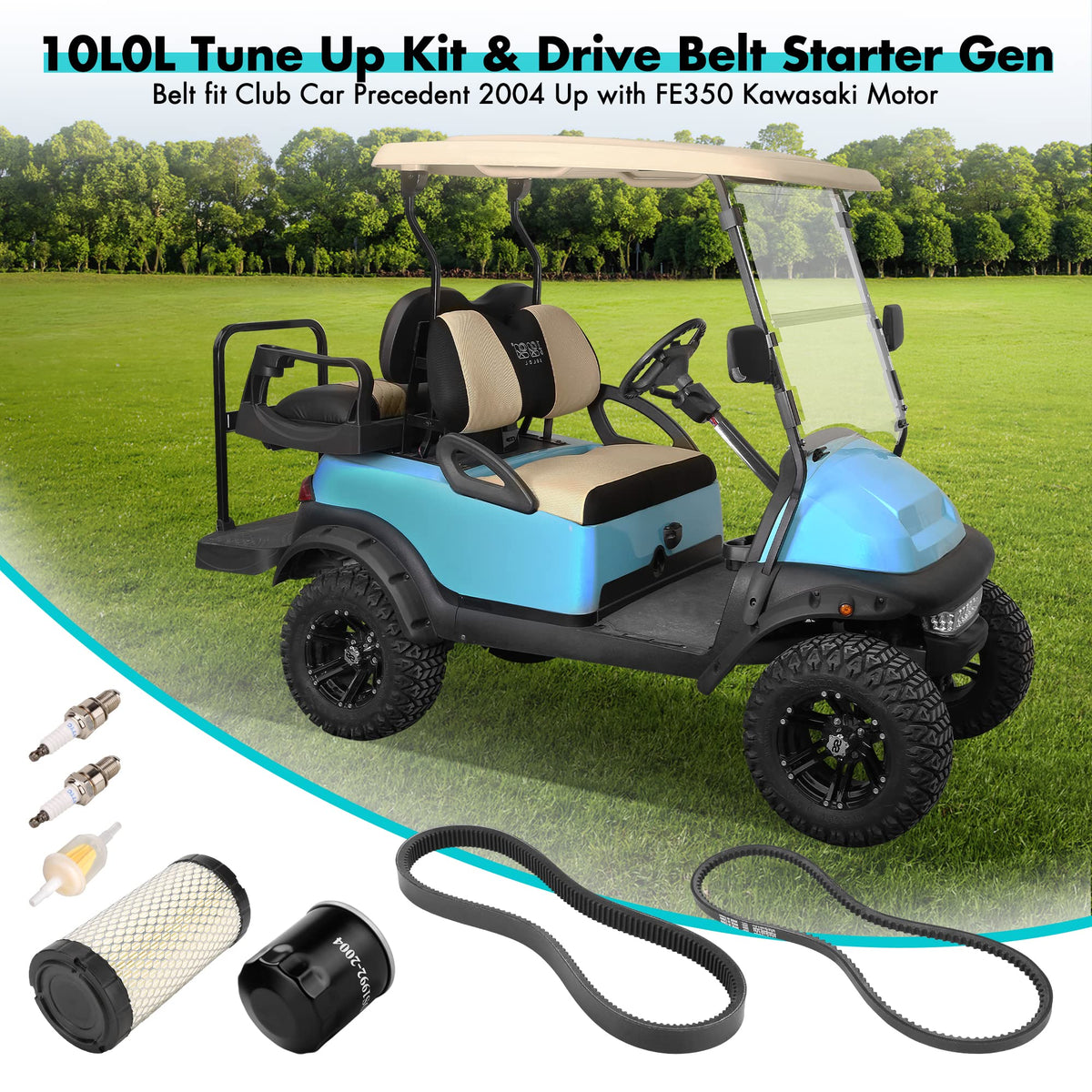 10L0L starter generator belt ensures consistent power on the course