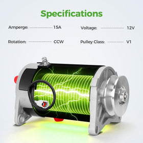 10L0L starter generator pulley area shows reliable rotation