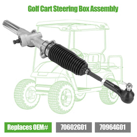 10L0L OEM replacement steering box compatible with 70964-G01 and 70602-G01 for EZGO TXT