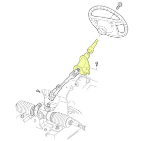 10L0L steering column replacement for golf cart, quick upkeep