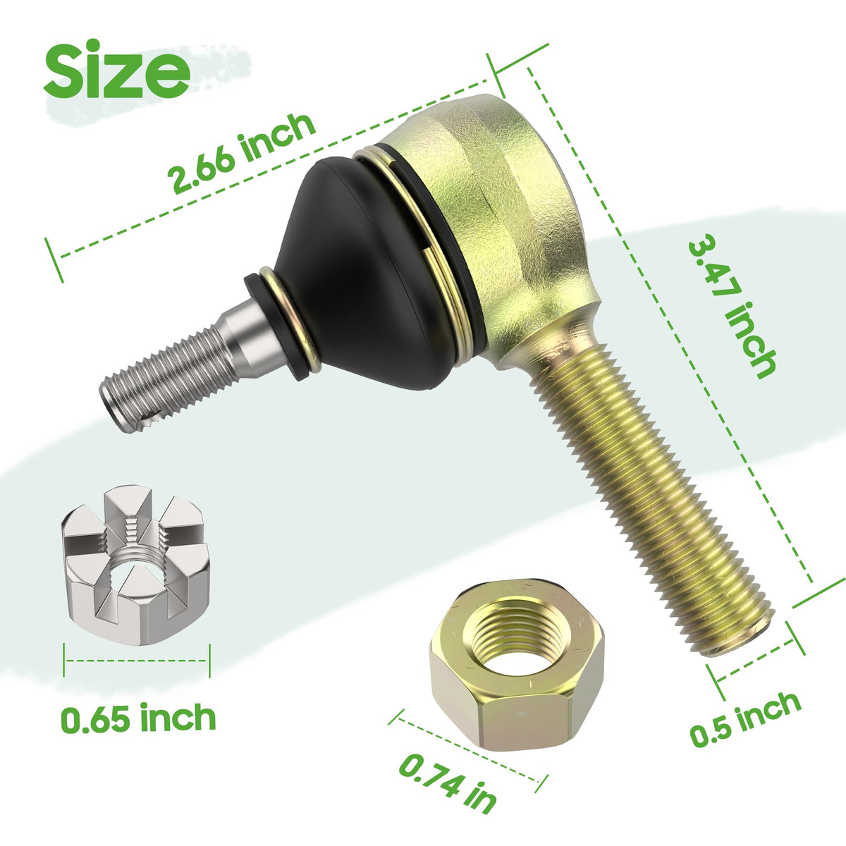 10L0L steering gear box drag link end ball joint included for smoother driving