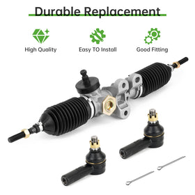 10L0L steering gear box EZGO RXV, front view, improves handling precision